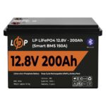 Аккумулятор LP LiFePO4 12V (12,8V) - 200 Ah (2560Wh) (Smart BMS 150А) с BT пластик Уценка