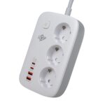 Сетевой фильтр (удлинитель) LP F65WG4 (3x230V-3520W, 2xUSB-60W, 2xType-C 65W QC/PD)