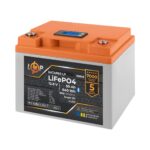 Аккумулятор LP LiFePO4 12,8V - 50 Ah (640Wh) (BMS 80А/50A) пластик LCD Smart BT - Зображення 2