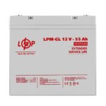 Аккумулятор гелевый LPM-GL 12V - 55 Ah