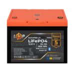 Аккумулятор LP LiFePO4 12,8V - 64 Ah (820Wh) (BMS 80A/64А) пластик Smart BT - Зображення 2