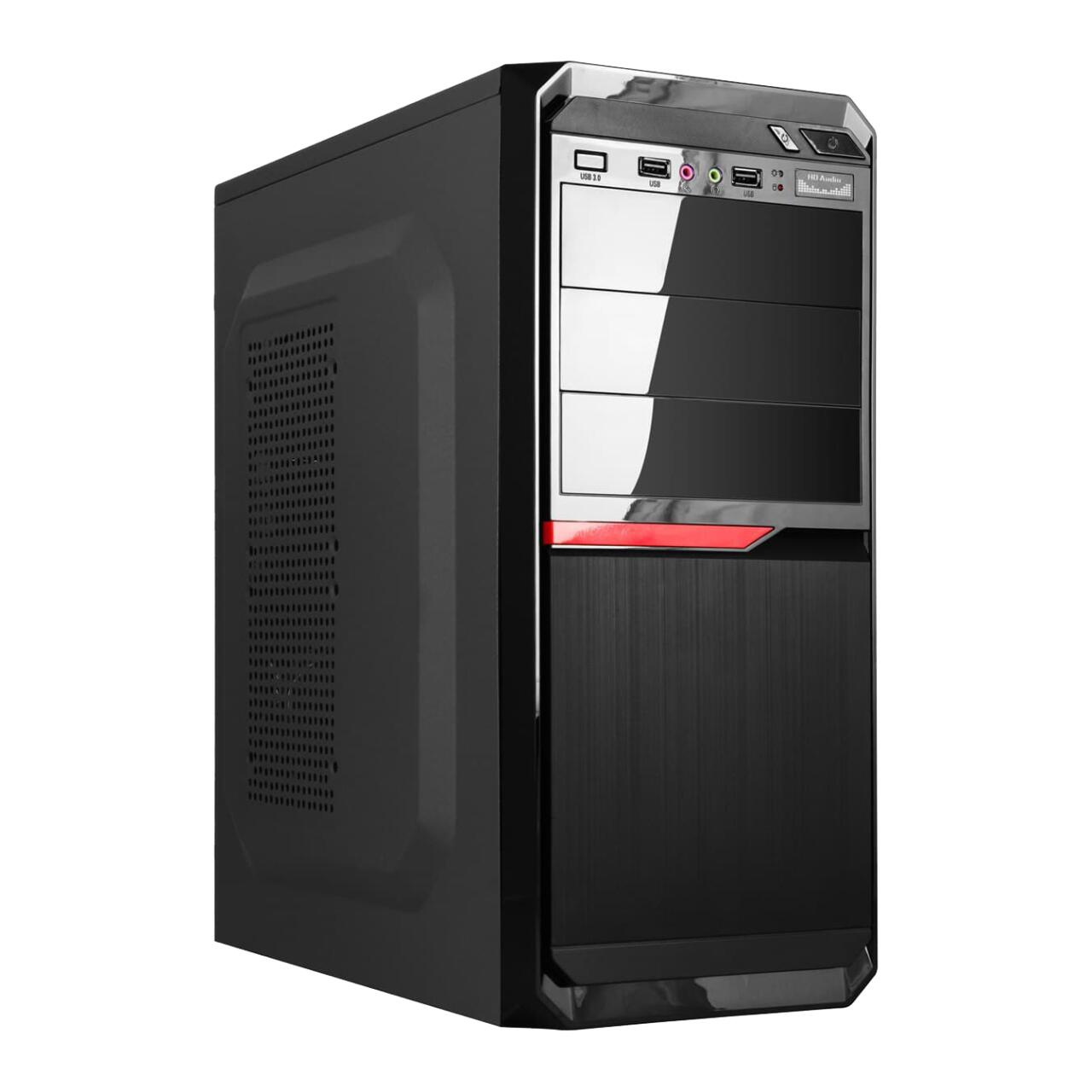 6d89cb07ff9495a5ed7edafc44f69 Компьютерный корпус LP 2111 - 400W 8 см black case chassis cover 2xUSB2.0, 1xUSB3.0 Уценка - Зображення 1