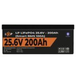 Аккумулятор LP LiFePO4 24V (25,6V) - 200 Ah (5120Wh) (Smart BMS 100А) с BT пластик Уценка - Зображення 2