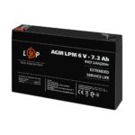 Аккумулятор AGM LPM 6V - 7.2 Ah Уценка 11.2024 - Зображення 3