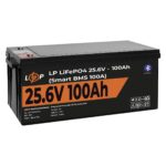 Аккумулятор LP LiFePO4 24V (25,6V) - 100 Ah (2560Wh) (Smart BMS 100А) с BT пластик - Зображення 4