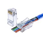 Коннектор сквозной RJ45 Cat.5E (100 шт) - Зображення 4