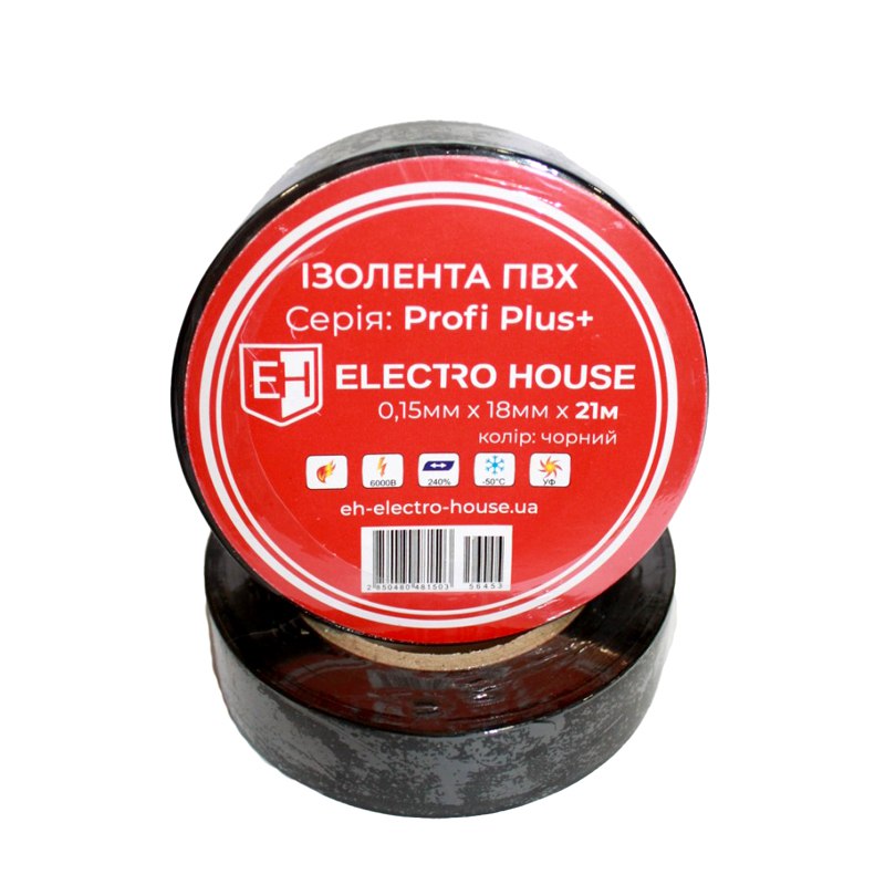 EH-AHT-1820 Чорна ізоляційна стрічка 21 м - Зображення 1