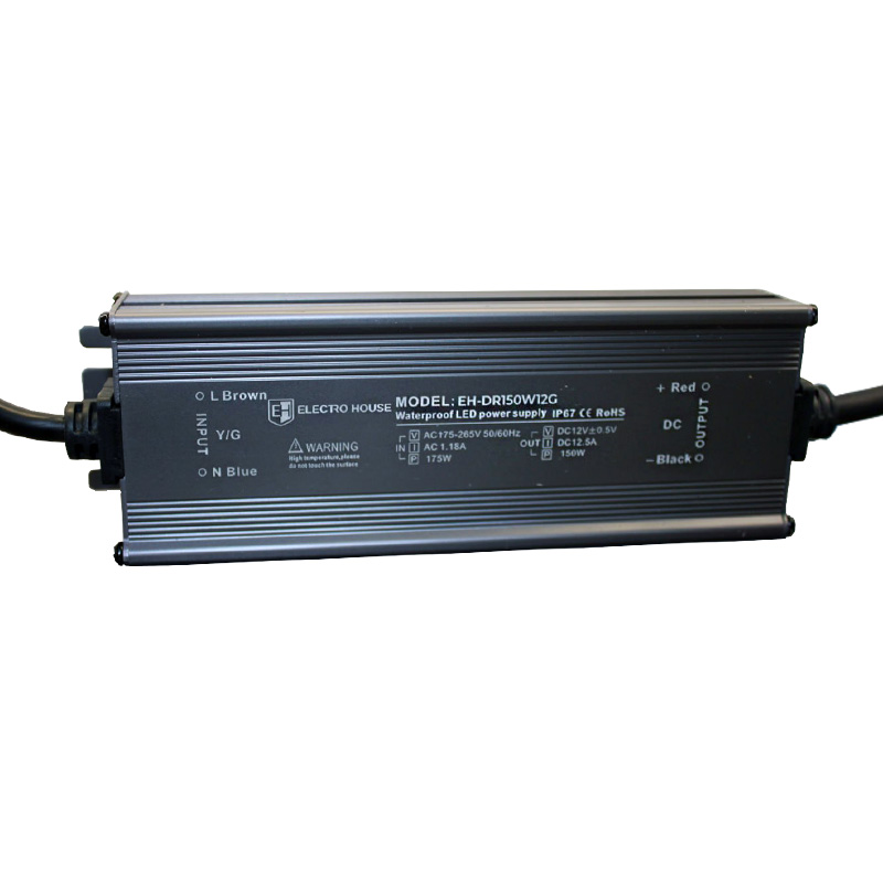 EH-DR150W12G LED драйвер компактний 150 Вт 12 В, серія Герметична IP67, гарантія 2 роки - Зображення 1