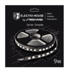 LED стрічка 9Вт 24В SMD2835 120 діодів, 900 Лм , нейтральний білий 4000К, серія Simple Electro House by Rishang