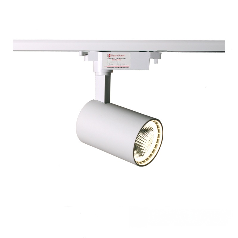 EH-TL-0002 LED світильник трековий 20Вт 4100К 1600 Лм , білий - Зображення 1
