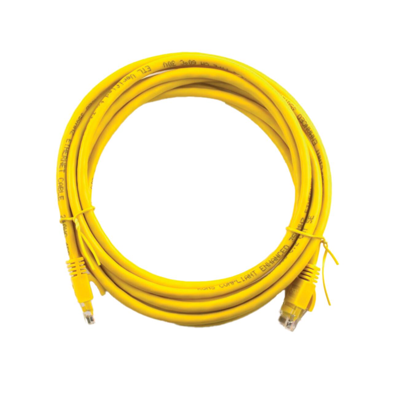 a31bc734727dde0000100c69ac031 Патч-корд литой UTP RJ45 кат. 5Е 1 м (желтый) - Зображення 1