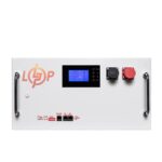 Аккумулятор LP LiFePO4 51,2V - 315 Ah (16128Wh) (BMS SP 200A/100А) RM RS485/CAN LCD WH - Зображення 2