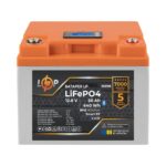 Аккумулятор LP LiFePO4 12,8V - 50 Ah (640Wh) (BMS 80А/50A) пластик LCD Smart BT