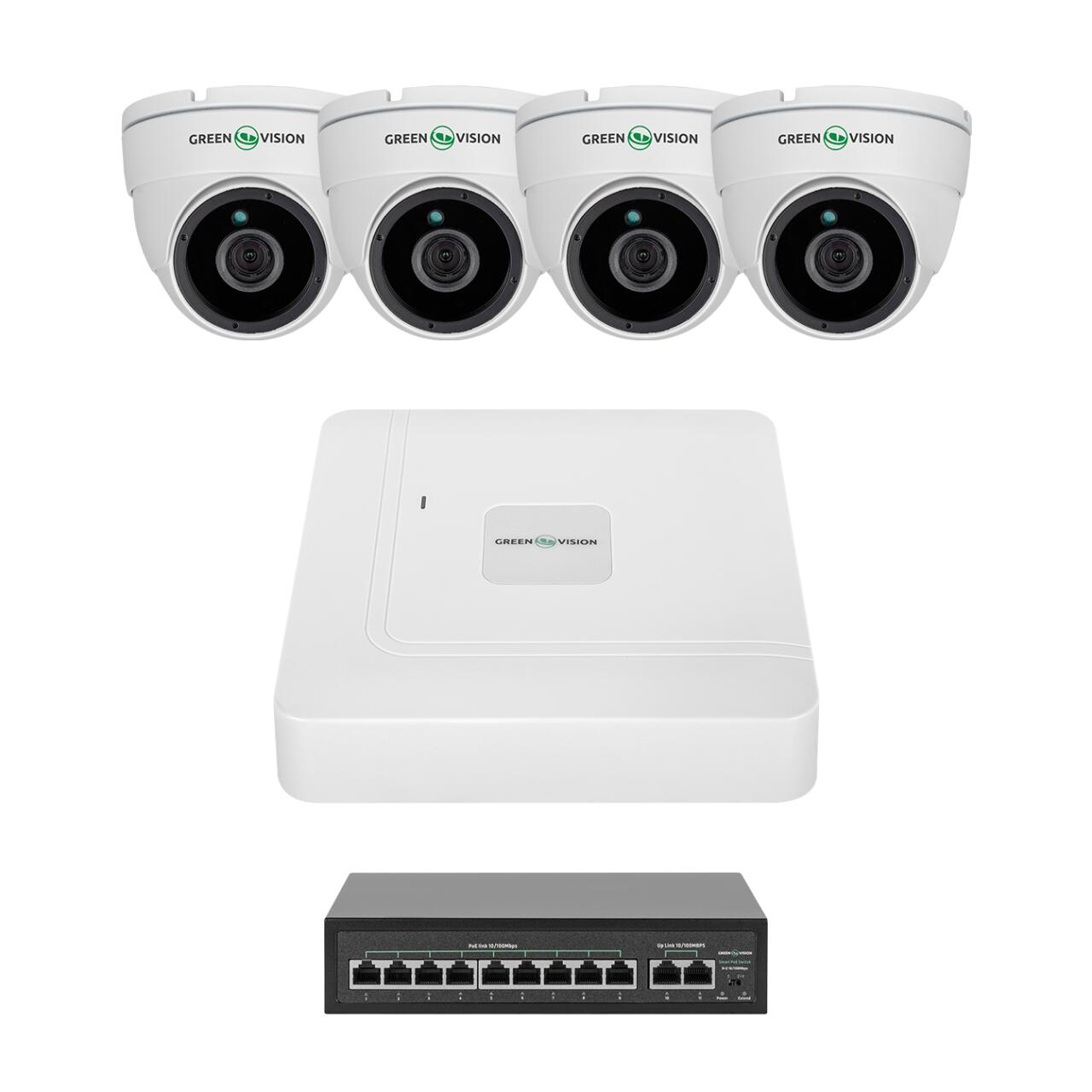 dc0579e85190581fccf1973bf0765-1 Комплект видеонаблюдения на 4 камеры GV-IP-K-W98/4 4MP - Зображення 1