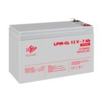 Аккумулятор гелевый LPM-GL 12V - 7 Ah - Зображення 4